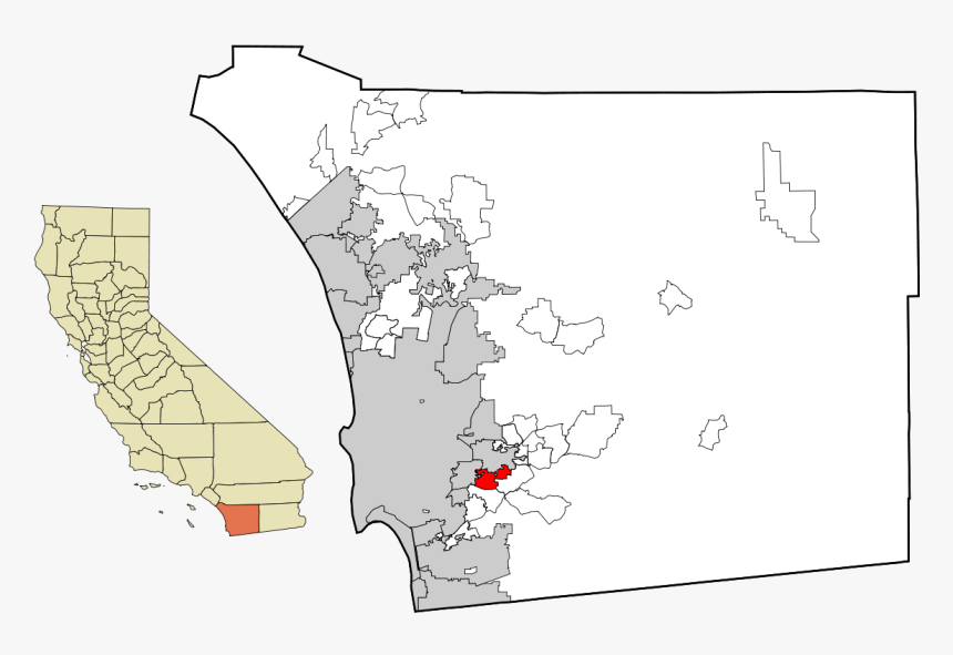 San Diego County Outline, HD Png Download, Free Download