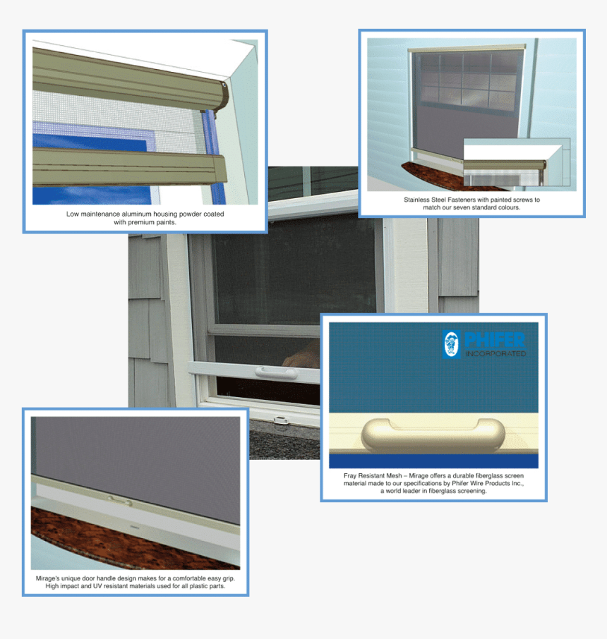 Retractable Window Screen Details Gallery - Architecture, HD Png Download, Free Download