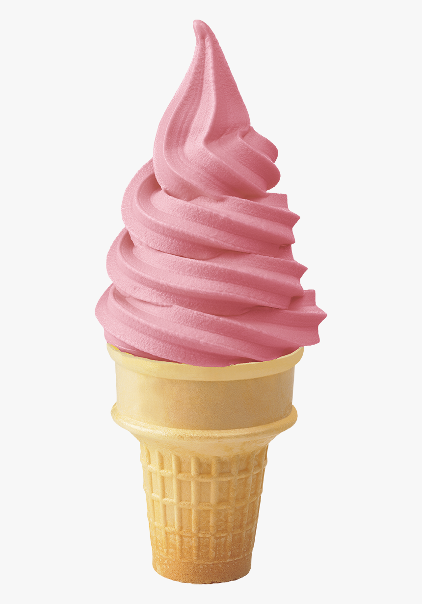 Transparent Dole Whip Png - Ice Cream Strawberry Cone, Png Download, Free Download