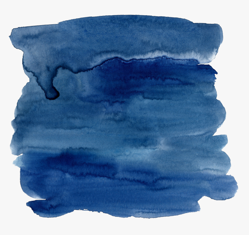 Blue Watercolor Painting Ink Dark Blue Watercolor Effect - Dark Blue Water Color Background, HD Png Download, Free Download