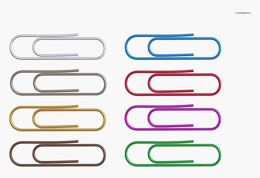 Colorful Paper Clips Png Parallel- - Transparent Background Paper Clips Png, Png Download, Free Download
