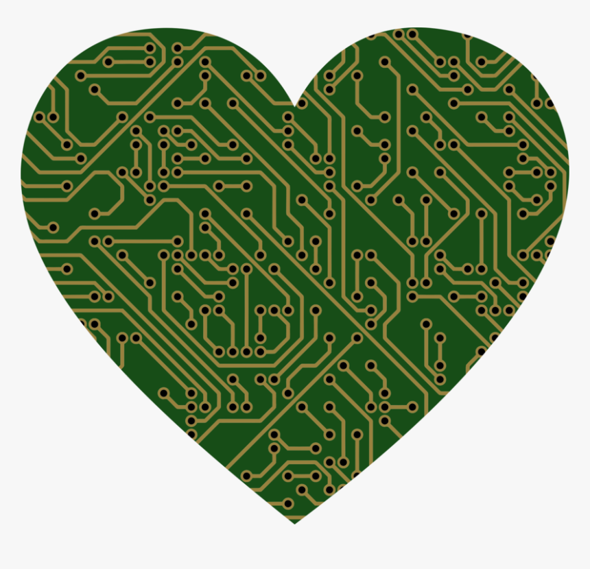 Heart,grass,maze - Clip Art Circuit Board, HD Png Download, Free Download