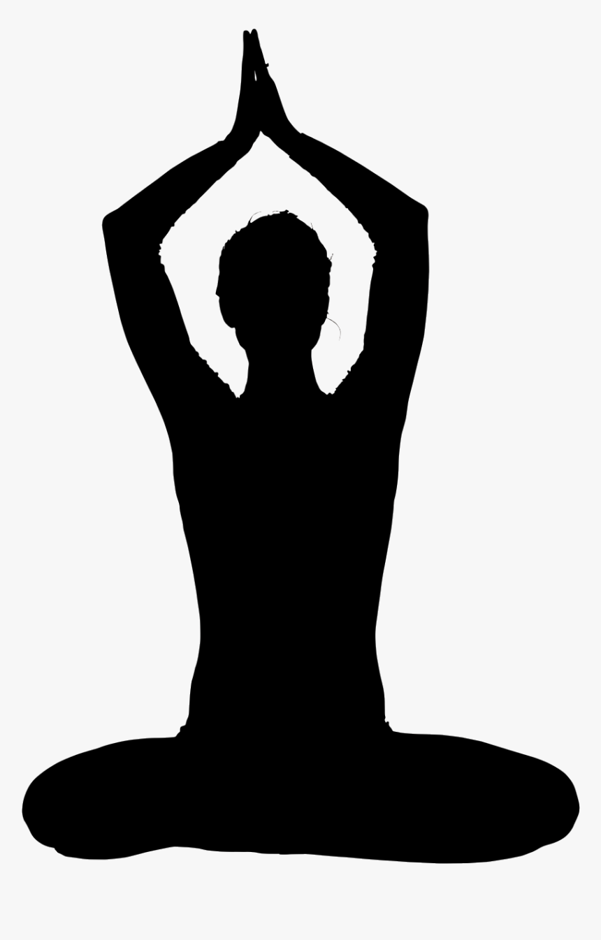 yoga clip art black and white