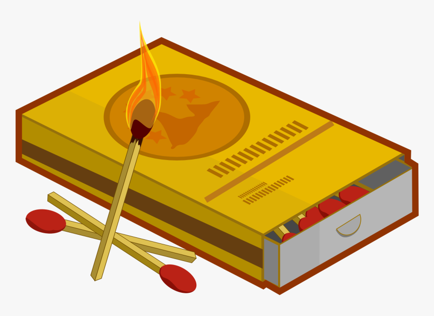 Match, Burning, Fire, Lit, Flame, Match Stick, Burn - Match Cartoon, HD Png Download, Free Download