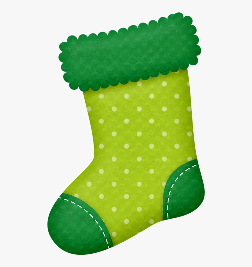 Transparent Christmas Stockings Png - Green Christmas Socks Clipart, Png Download, Free Download
