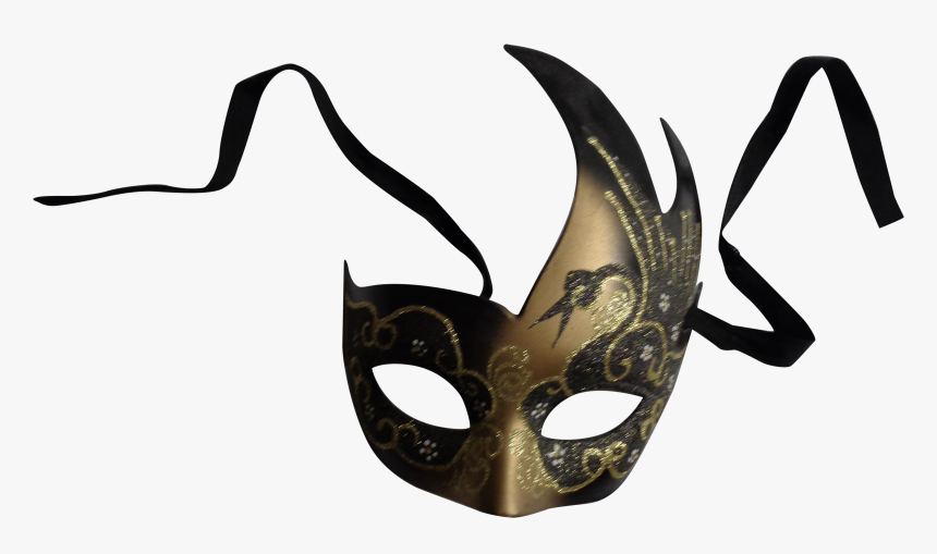 Mardi Venice Gold Carnival Gras Mask Clipart - Masque, HD Png Download, Free Download