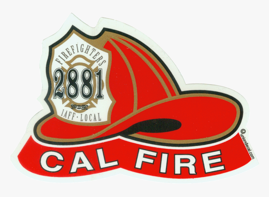 Local 2881 Cal Fire Helmet Sticker - Baseball Cap, HD Png Download, Free Download