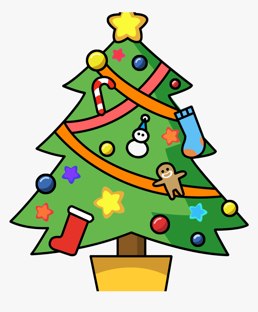 Cute Christmas Tree Clipart, HD Png Download, Free Download