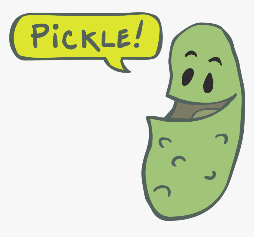 Cute Pickles Cartoon - Cartoon Transparent Background Pickle, HD Png Download, Free Download