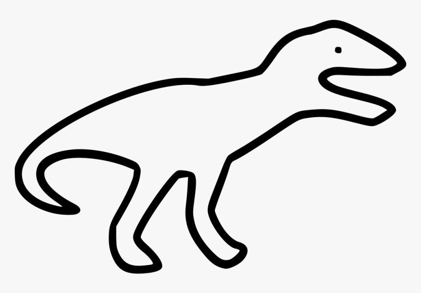 Dinosaur - Transparent Png Dinosaur White, Png Download, Free Download