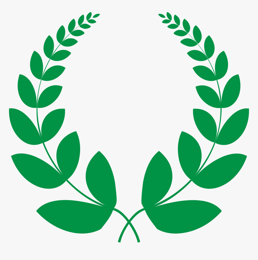 Transparent Leaf Crown Png - Laurel Wreath Png Green, Png Download, Free Download