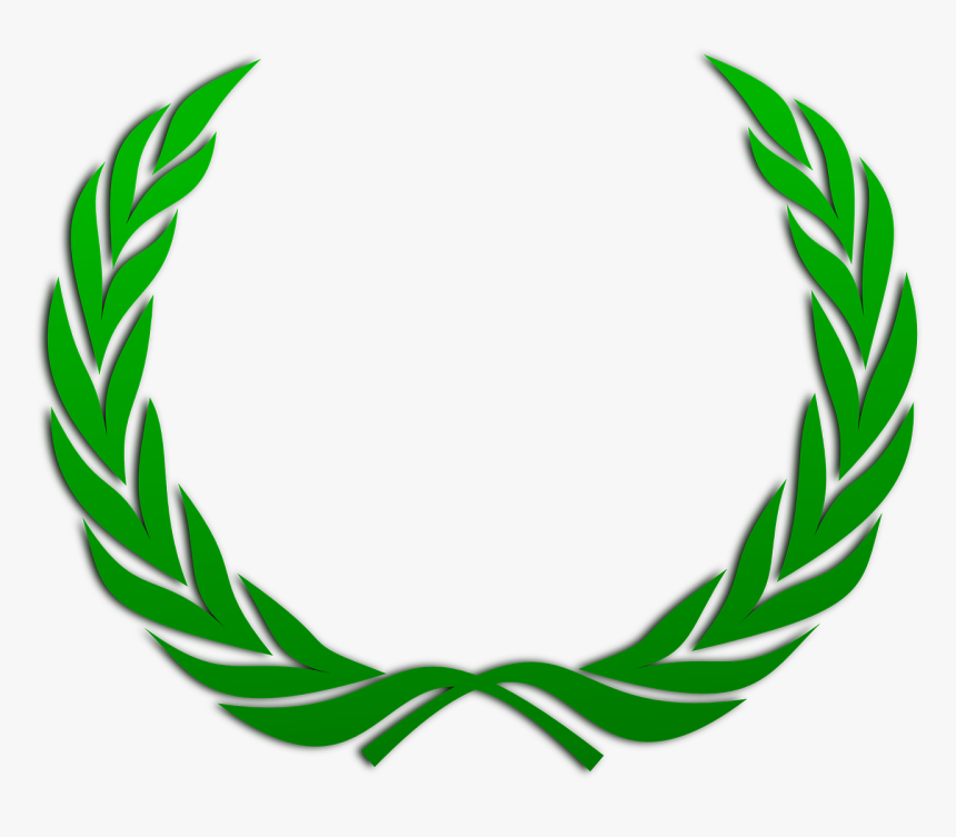 Laurel Wreath, Wreath, Green, Leaves, Peace, Branch - Laurel Wreath, HD Png Download, Free Download