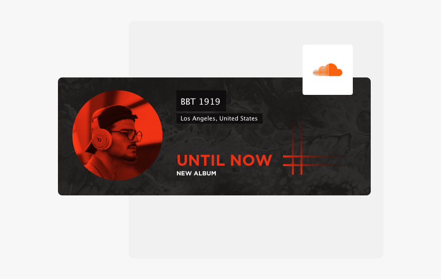 Soundcloud Header Design Maker App - Plantilla De Banner De Soundcloud, HD Png Download, Free Download
