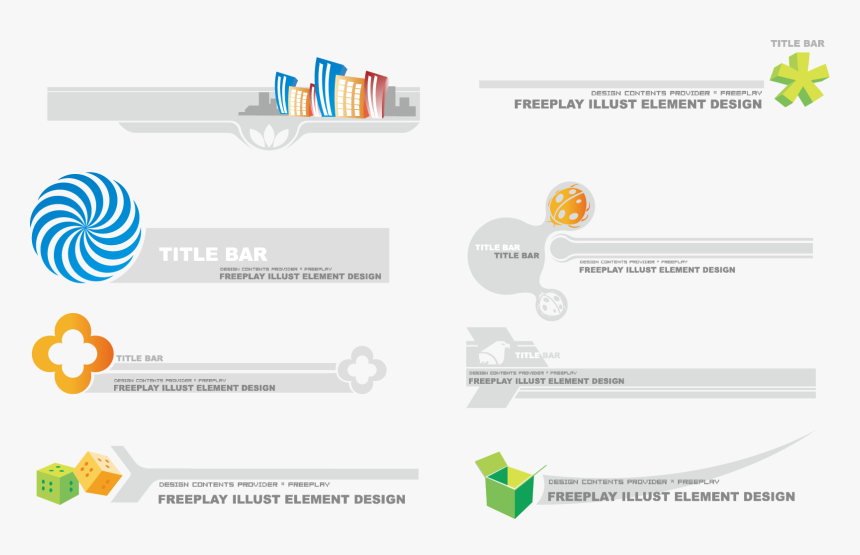 Transparent Title Bar Png - Header And Footer Design, Png Download, Free Download