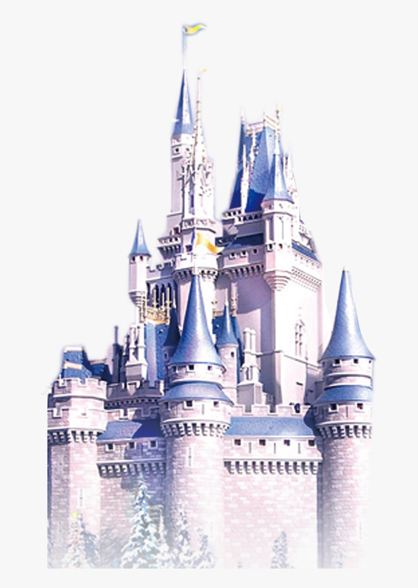 Frozen Castle Elsa Anna Free Frame Clipart - Disney Castle Blue Cartoon, HD Png Download, Free Download