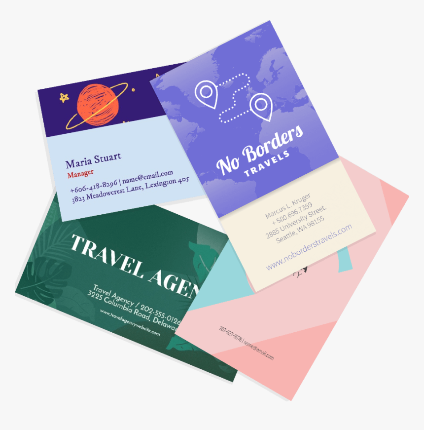 Business Card Designs Header Image - Agency Name Card, HD Png Download, Free Download