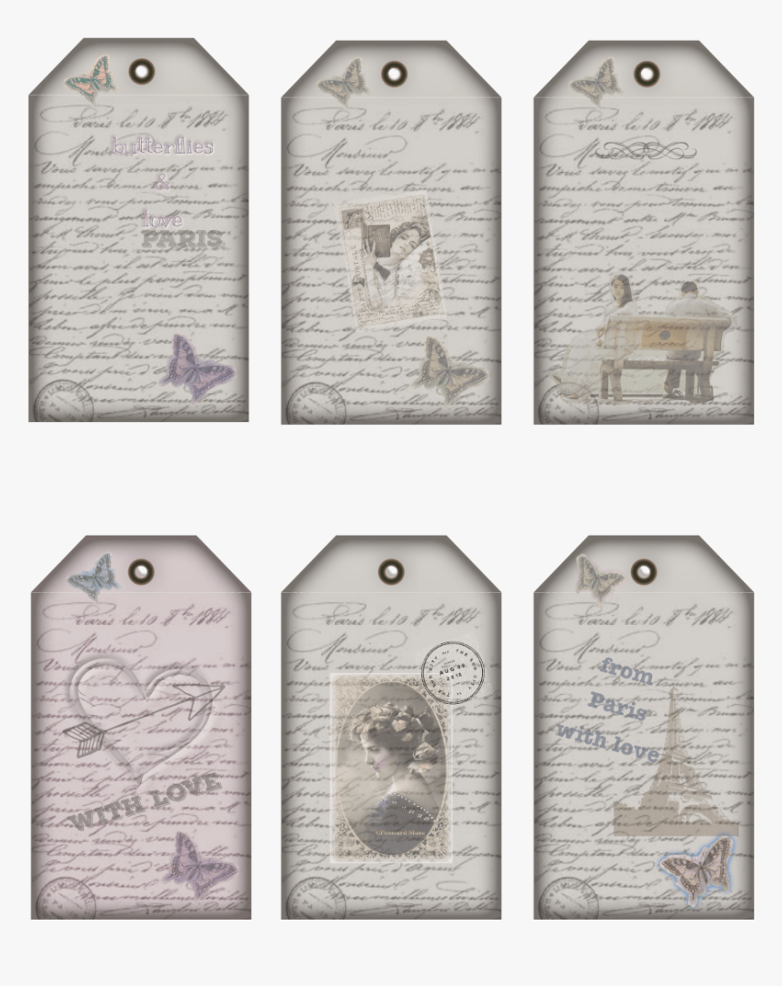 Free Vintage Gift Tags Romantic - Horse, HD Png Download, Free Download