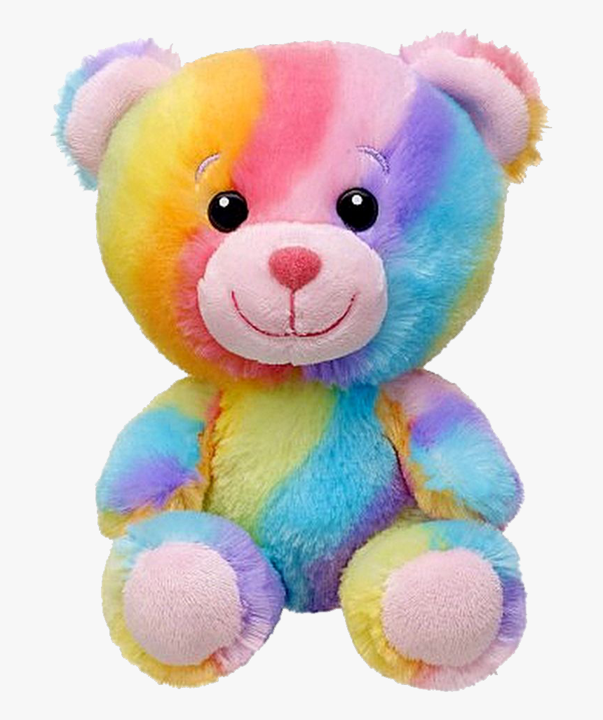 Transparent Teddy Bear Png - Cute Rainbow Teddy Bear, Png Download, Free Download