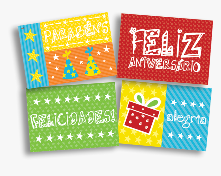 Painel 4 Laminas Feliz Aniversário - Birthday, HD Png Download, Free Download