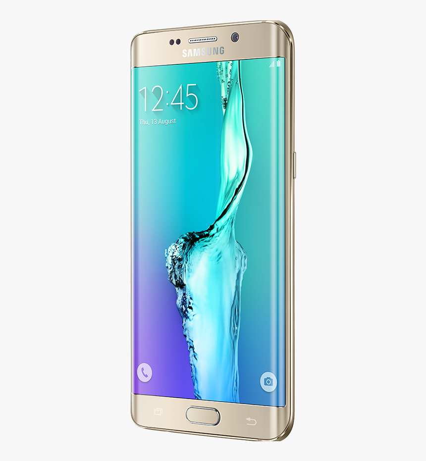 Galaxy S6 Edge Plus Gallery Right Perspective Gold - Samsung Galaxy S6 Edge Plus, HD Png Download, Free Download