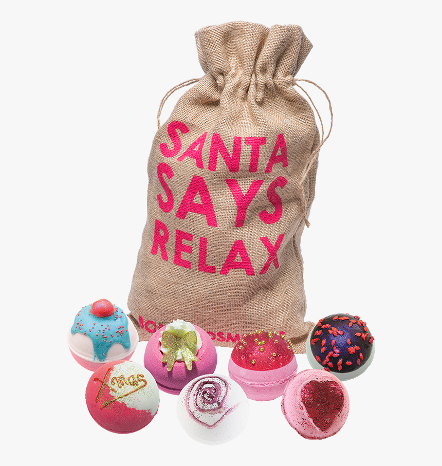 Santa Relaxing Png Png - Santa Says Relax Bomb Cosmetics, Transparent Png, Free Download