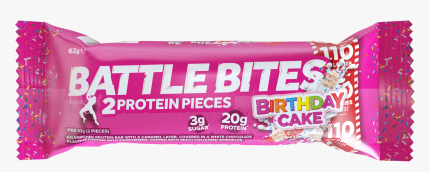 Battle Bites Birthday Cake Bar 62g"
 Class="lazy - Energy Bar, HD Png Download, Free Download