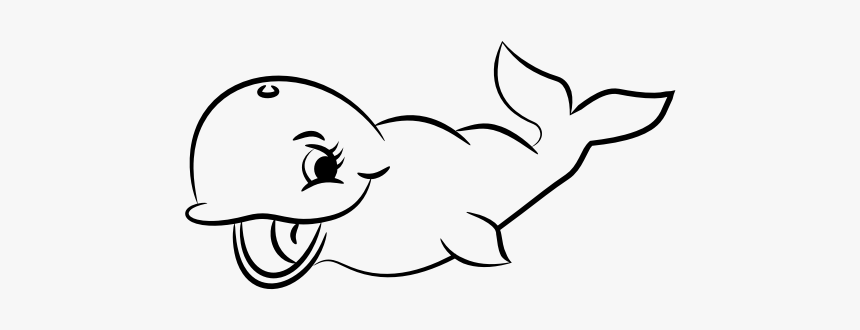 Black And White Whale - Ikan Paus Tanpa Warna, HD Png Download, Free Download