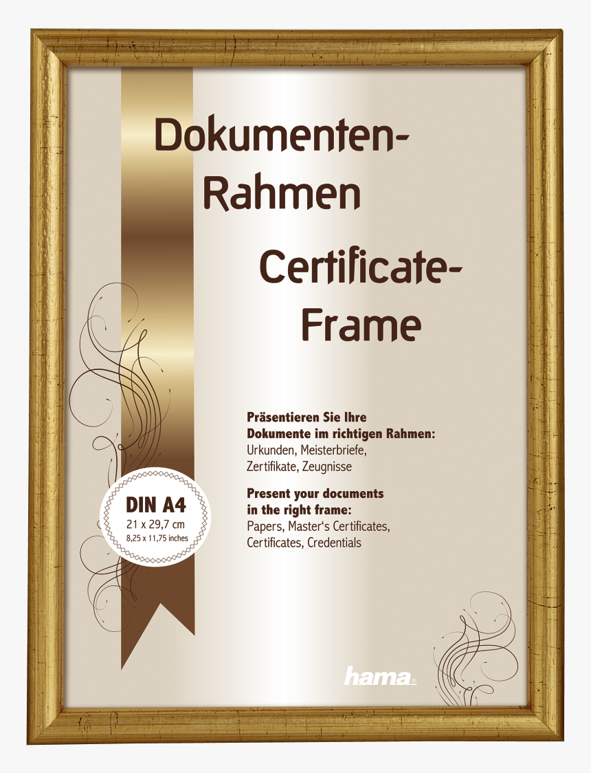 Abx High-res Image - A4 Size Certificate Frame Png, Transparent Png, Free Download