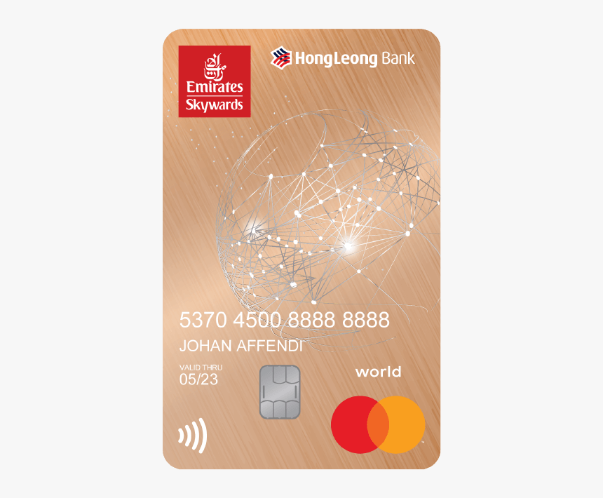 Emirates Hlb World Card - Emirates, HD Png Download, Free Download