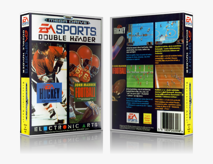 Ea Sports Double Header Mega Drive, HD Png Download, Free Download