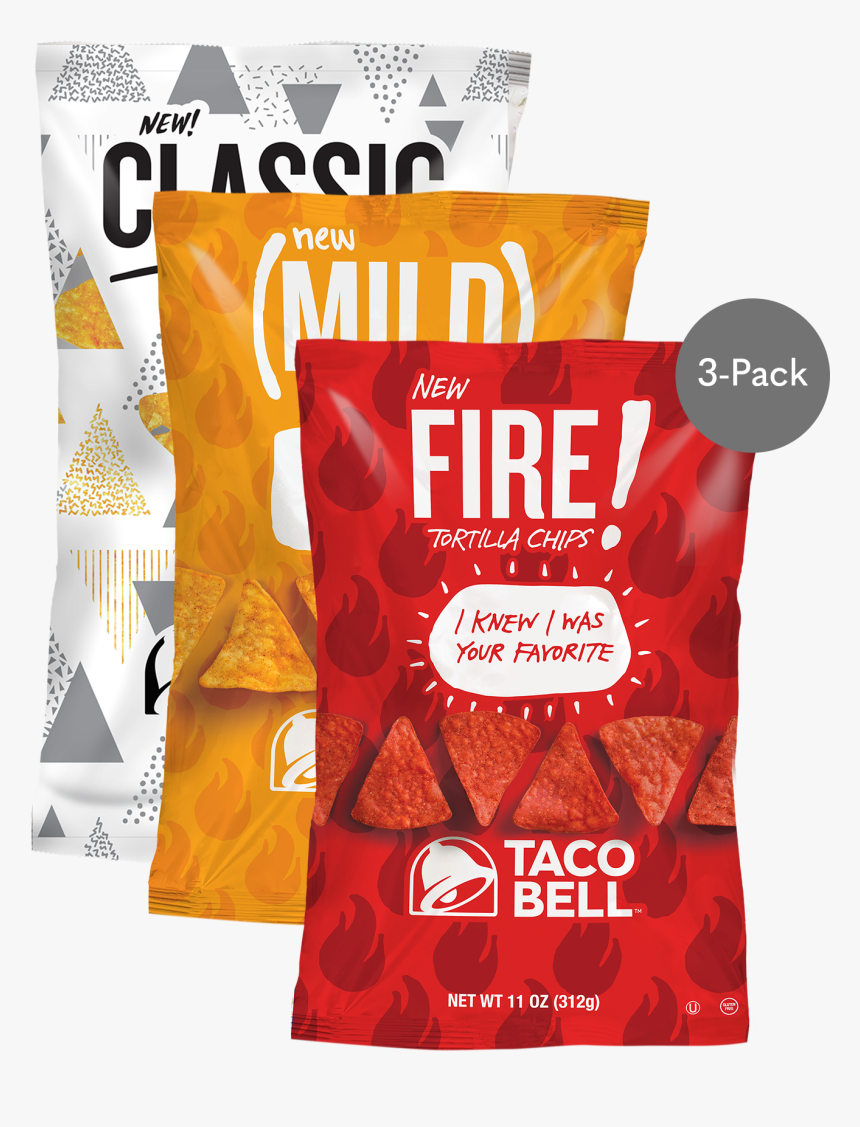 Taco Bell Chips Fire , Png Download - Taco Bell Fire Tortilla Chips, Transparent Png, Free Download