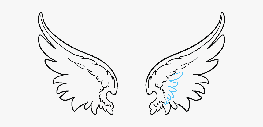 Drawn Wings Broken Angel - Vector Angel Wings Png, Transparent Png, Free Download