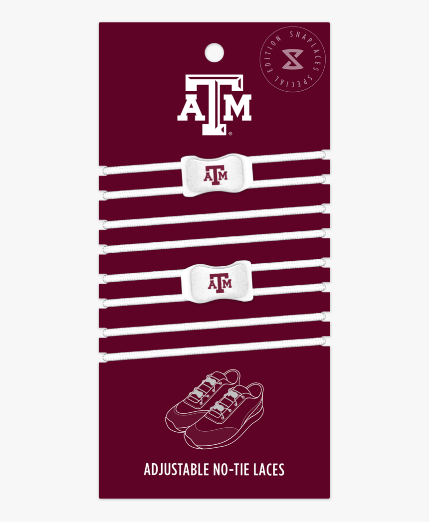 Football Laces Clipart Laces Banner Stock No Tie Shoelaces - Texas A&m, HD Png Download, Free Download