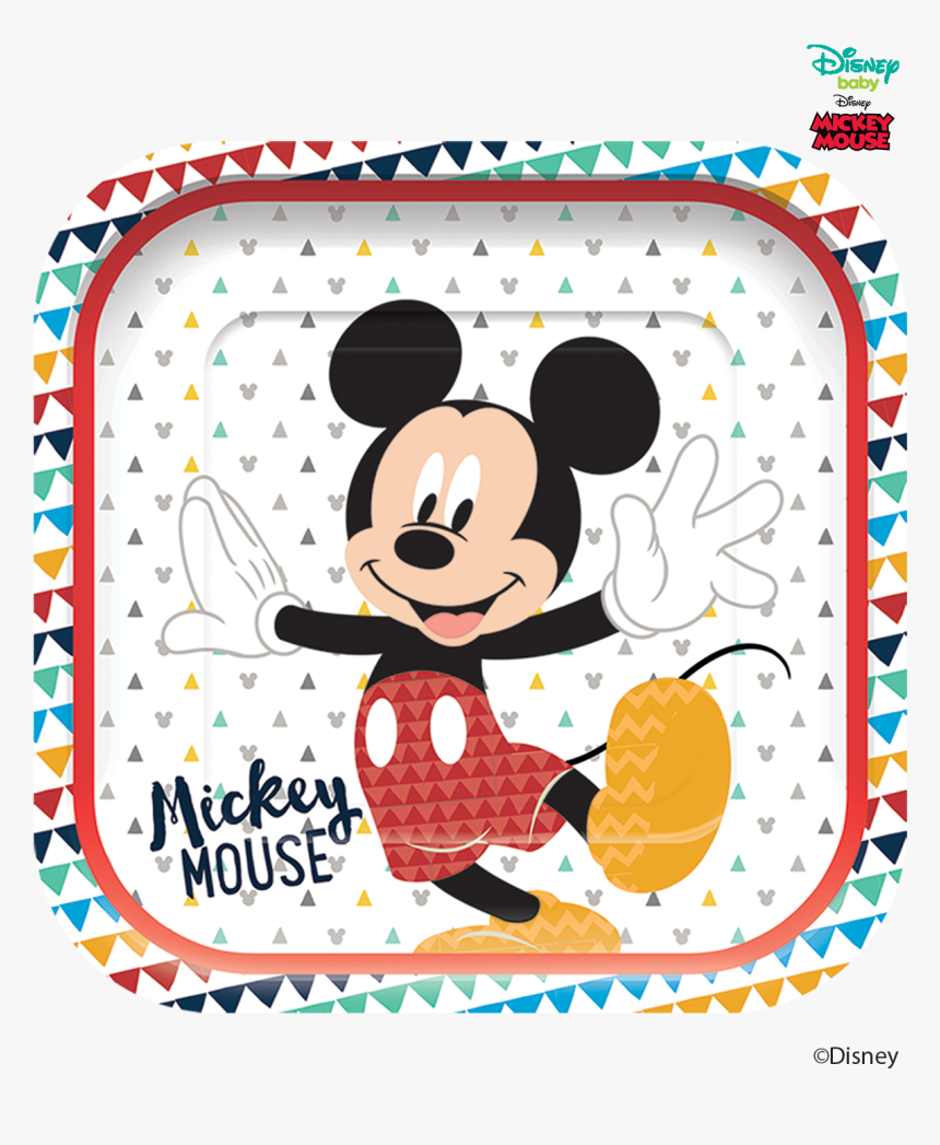 Disney Awesome Mickey Mouse Party Square Paper Plates"
 - Μικυ Μαουσ Ειδη Παρτυ, HD Png Download, Free Download