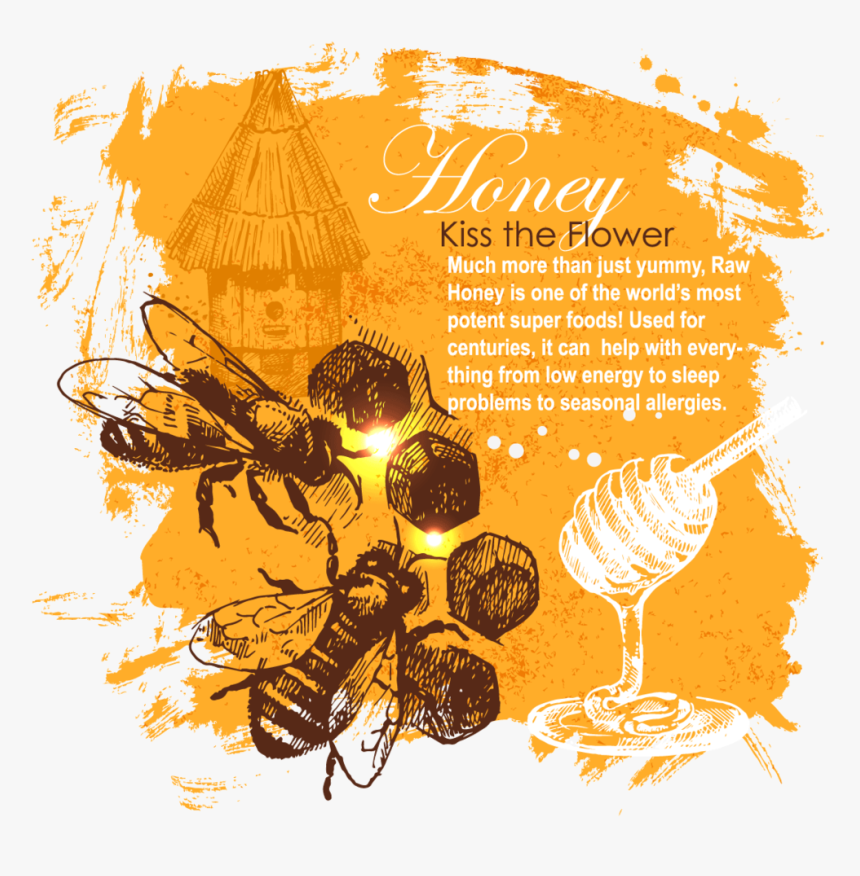 Kiss The Flower Honey Benefit - Wine Vintage Background Vector, HD Png Download, Free Download