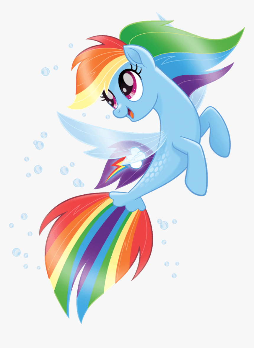 My Little Pony Mermaid Rainbow Dash, HD Png Download, Free Download