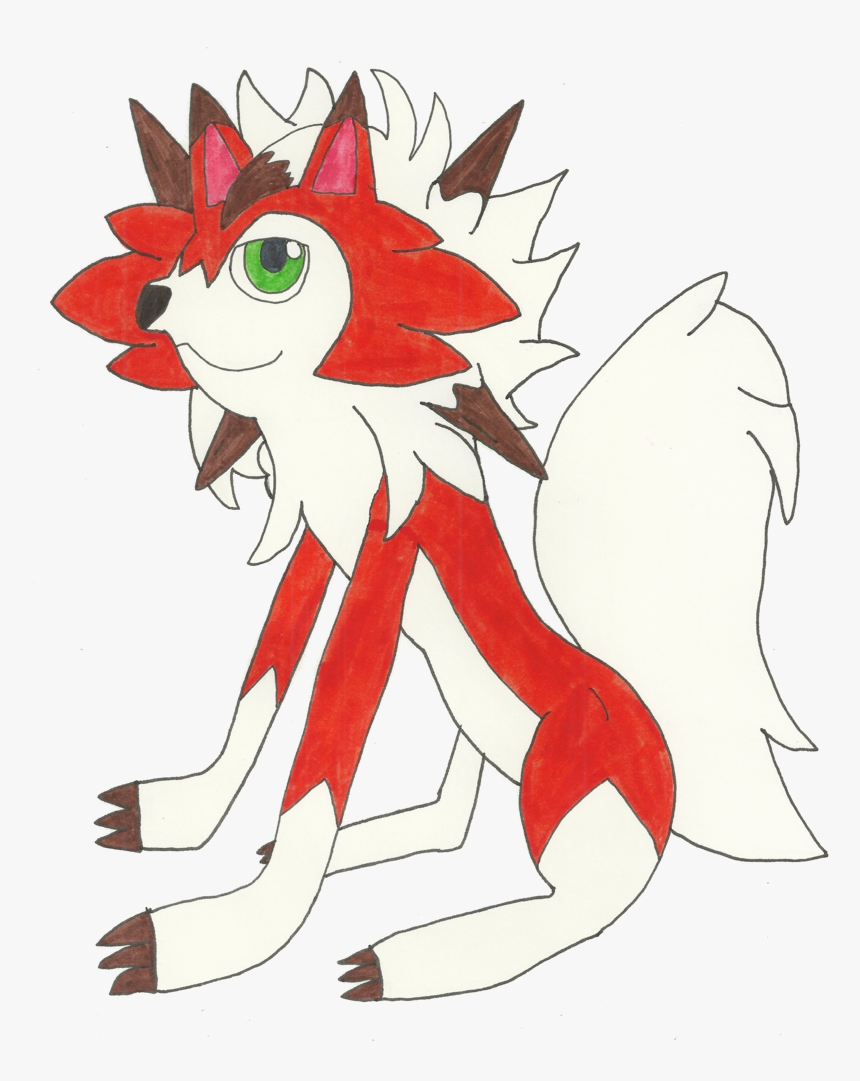 Render Lycanroc - Cartoon, HD Png Download, Free Download
