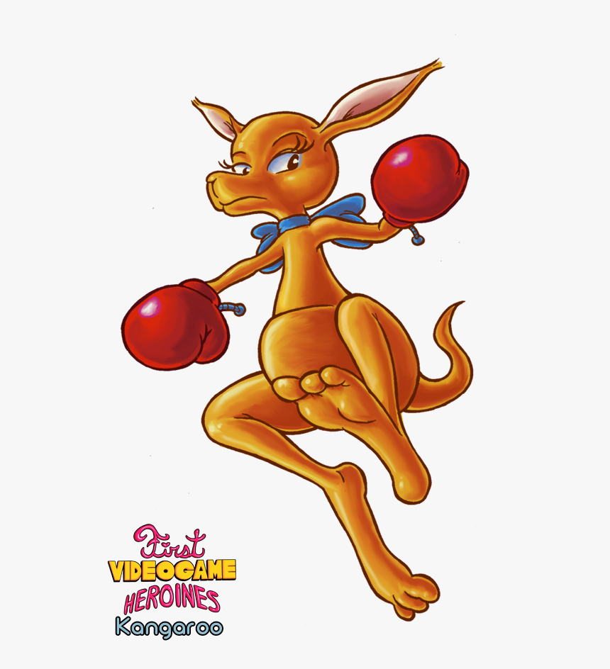 Videogame Heroines Kangaroo Lady Bug Cartoon Vertebrate - Kangaroo Arcade Game, HD Png Download, Free Download