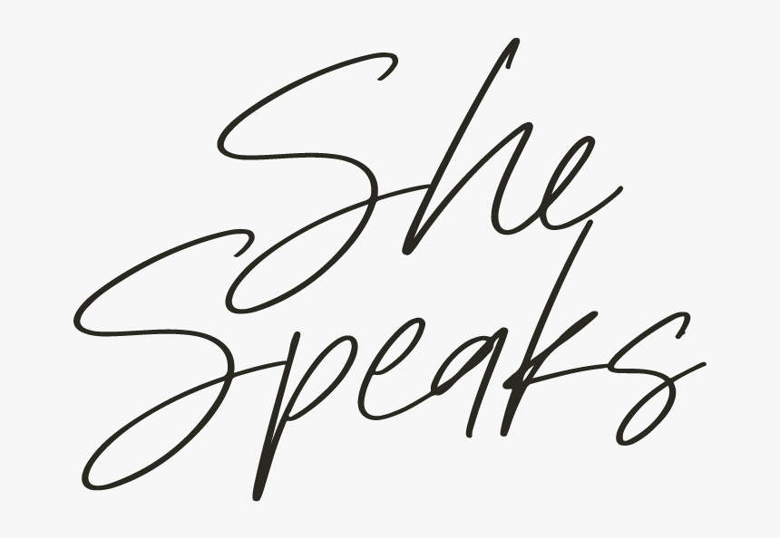 She Speaks Conference - Calligraphy, HD Png Download, Free Download