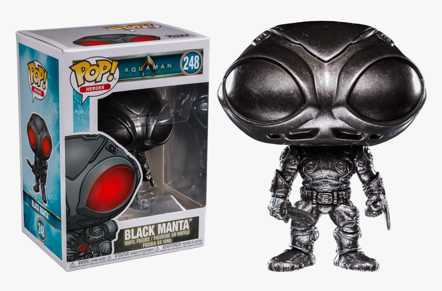 Aquaman Black Manta Flat Black Pop Vinyl Figure - Funko Pop Black Manta, HD Png Download, Free Download