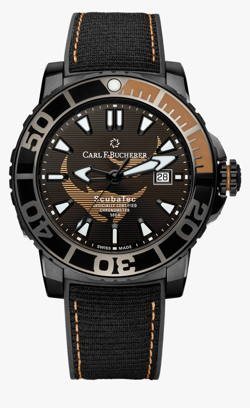 Patravi Scubatec Black Manta - Carl F Bucherer New Watch, HD Png Download, Free Download