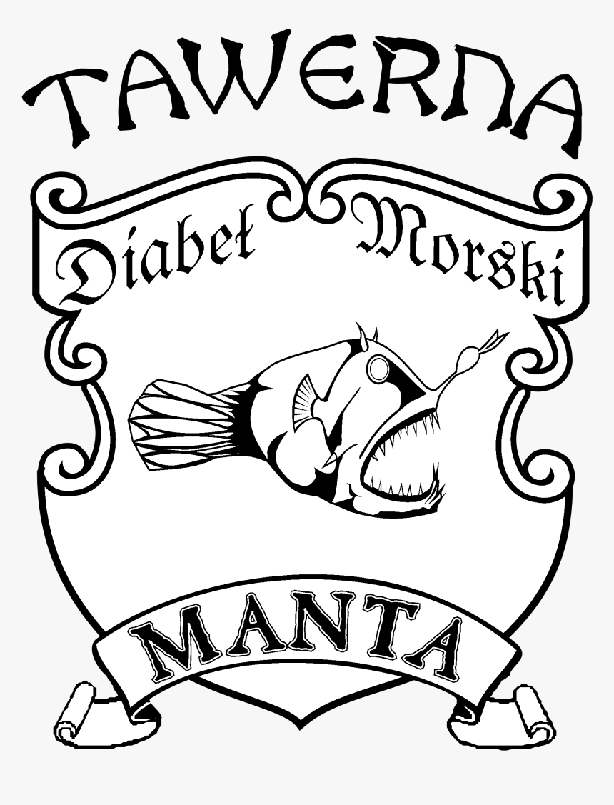 Manta Logo Black And White - Illustration, HD Png Download, Free Download