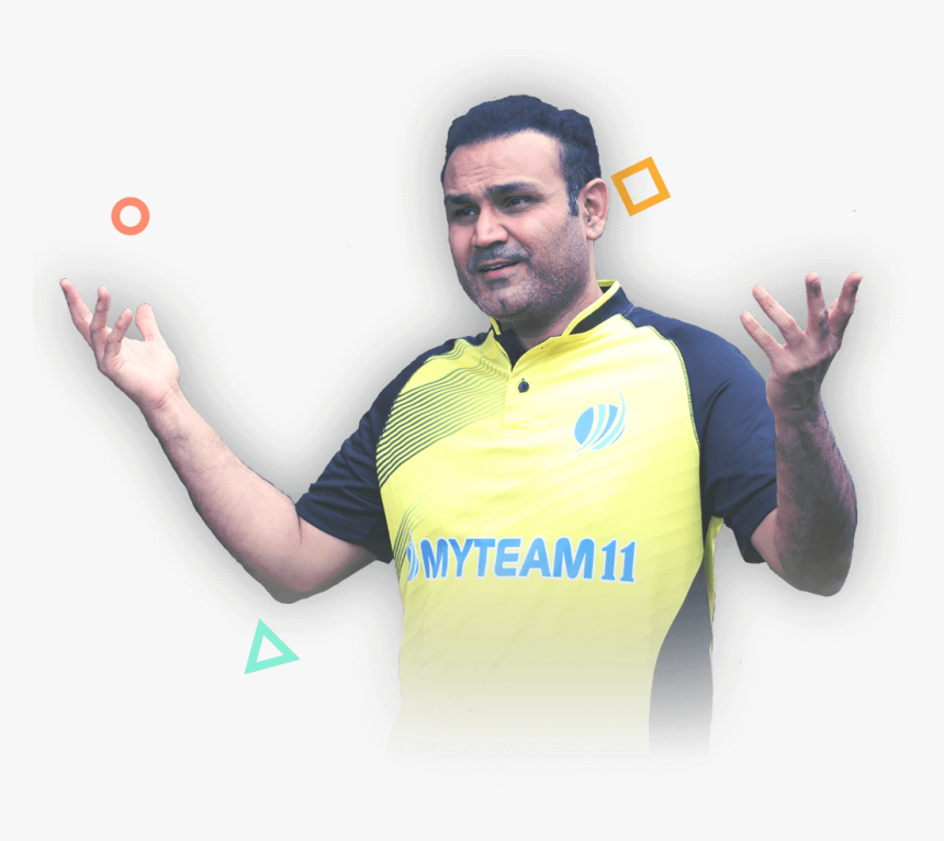 My Team 11 Virender Sehwag - My Team 11 Owner, HD Png Download, Free Download