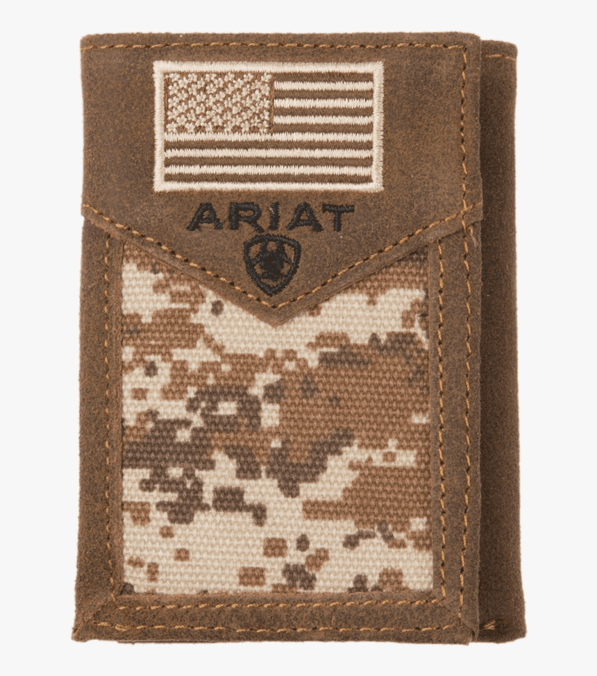 Ariat Patriot Digital Camo Flag Trifold Western Wallet - Wallet, HD Png Download, Free Download