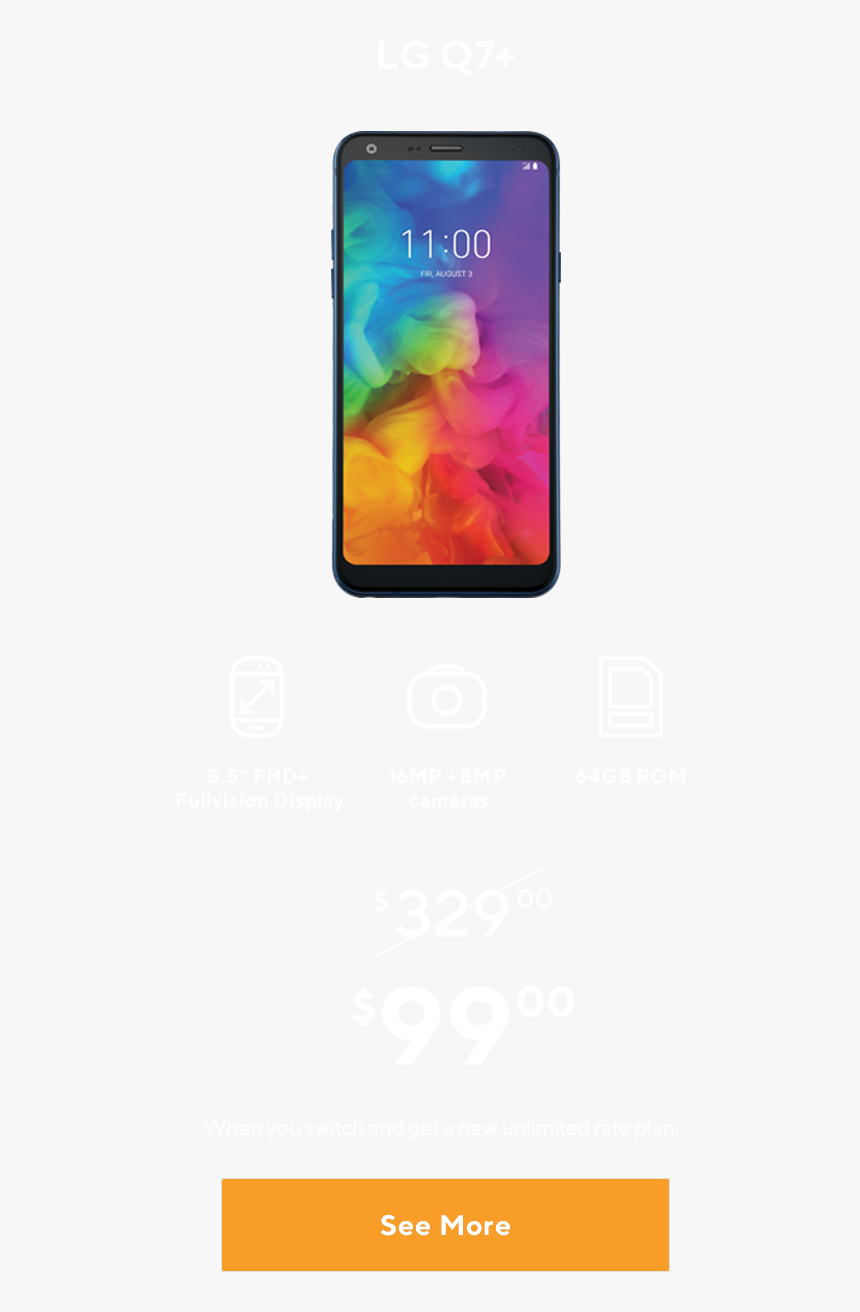 Lg Q7 From Metro By T-mobile - Smartphone, HD Png Download, Free Download