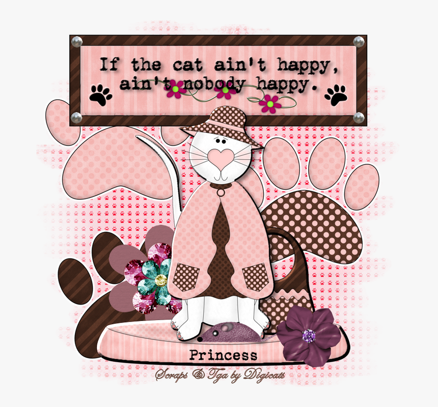 Purr Prints - Cartoon, HD Png Download, Free Download