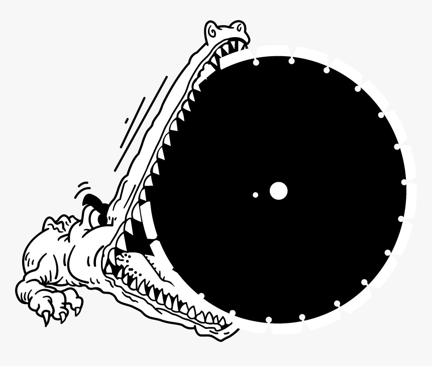 Gator Blades Logo Black And White - Safari Black Icon Png, Transparent Png, Free Download