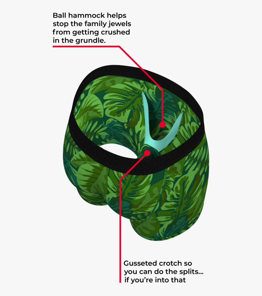 Men"s Leopard Print Ball Hammock Boxer Briefs - Boxers With Ball Hammock, HD Png Download, Free Download