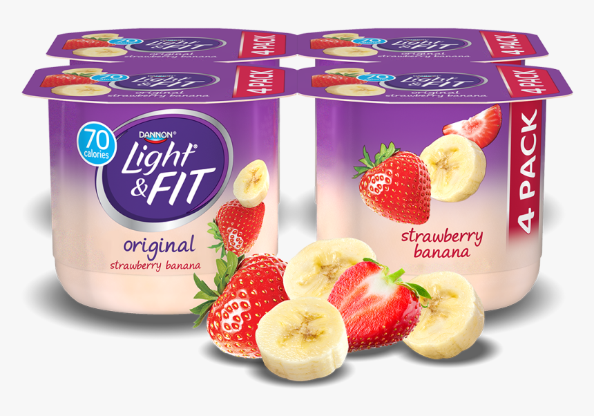 Light And Fit Strawberry Yogurt, HD Png Download, Free Download
