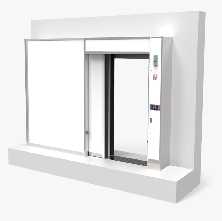 Sliding Shielded Door With Movable Threshold - Architecture, HD Png Download, Free Download